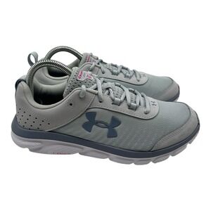 Under‎ Armour Charged Assert Running Shoes Womens Sz 9 Gray Sneakers 3024625-100